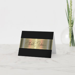 Du har tackkort för Classy Guld Tone Business