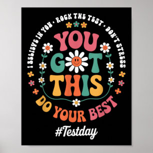 Du Har testdagen för testtillståndet i Sten Poster