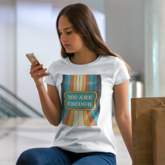 Du har tillräckligt med retro-inspirerande positiv t shirt