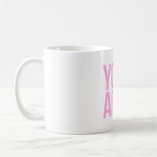 Du har tillräckligt med Rosa-typografi-citat Kaffemugg
