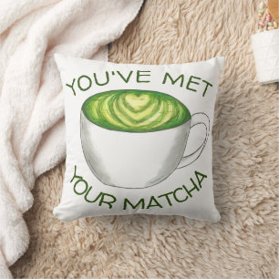Du har träffat din Match Matcha Grönt Tea Latte Kä Kudde