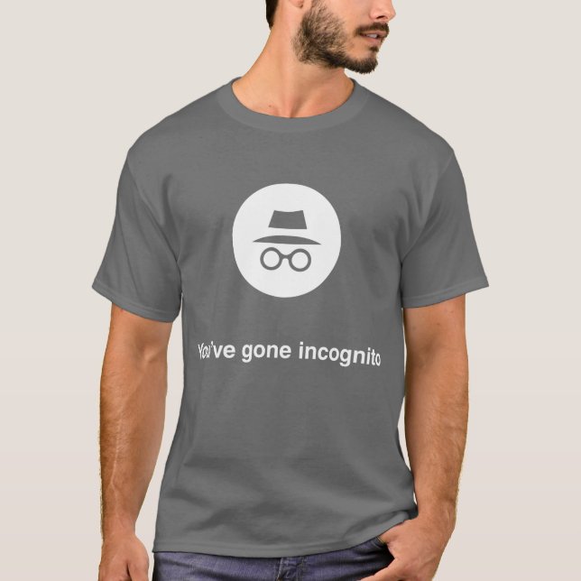 Du har väck inkognito den Google kromen T Shirt (Framsida)