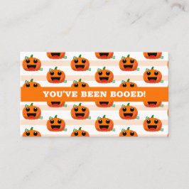 Du har varit Booed Halloween Boo Basket Visitkort