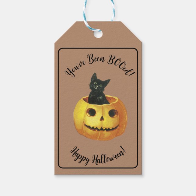 Du har varit BOOed Halloween Presentetikett (Framsidan)