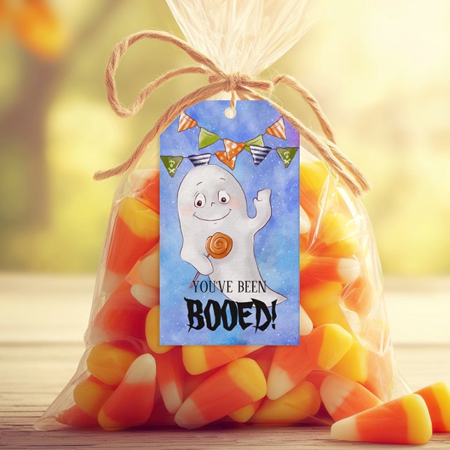 Du har varit Booed Halloween Presentetikett (You've been booed! Personalized Halloween Gift Tag)