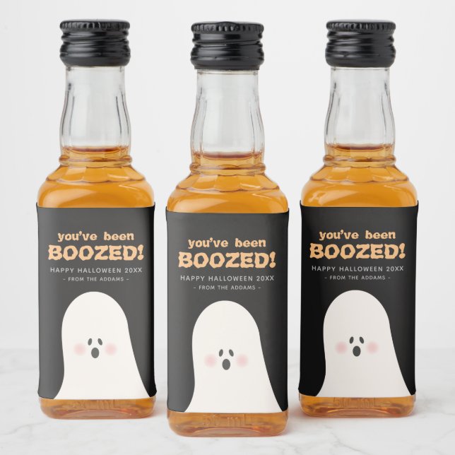 Du har varit Boozed Halloween Cute Ghost Spritflaskor Etikett (Flaskor)