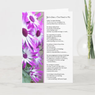 Du har varit en sann vän till mig... tack kort