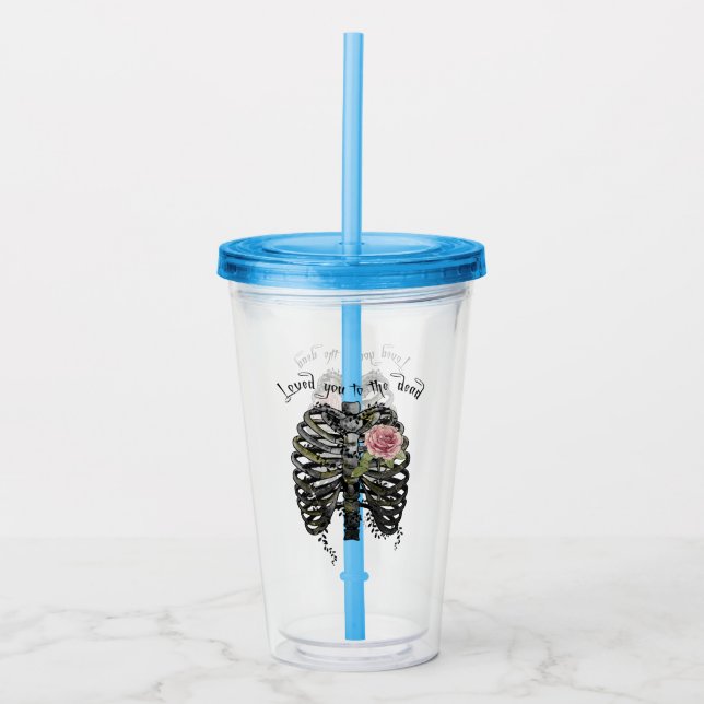Du har varit med i den döda - gotiska revbensburke take away mugg (Framsida)