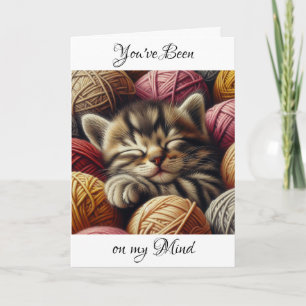 Du har varit på min tankar Cute Kitten Kort