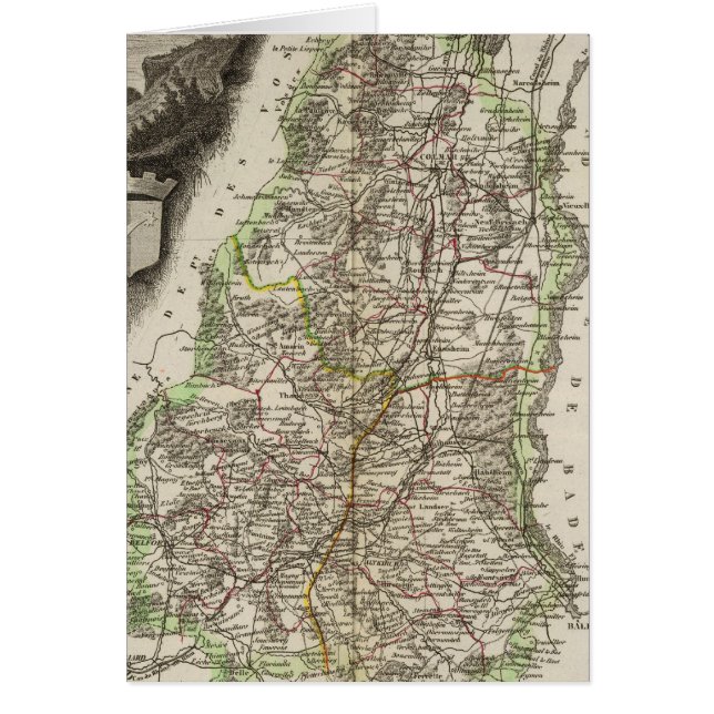 Du Haut Rhin Hälsningskort (Framsidan)