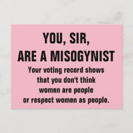 Du, Herr, är en Misogynist Vykort