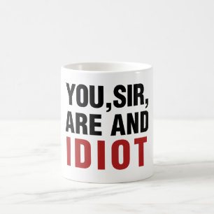 Du Herr är OCH Idiot Kaffemugg