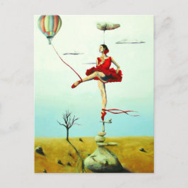 Du höjer mig med inspirationskort för Ballerina Vykort