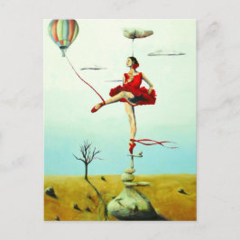 Du höjer mig med inspirationskort för Ballerina Vykort