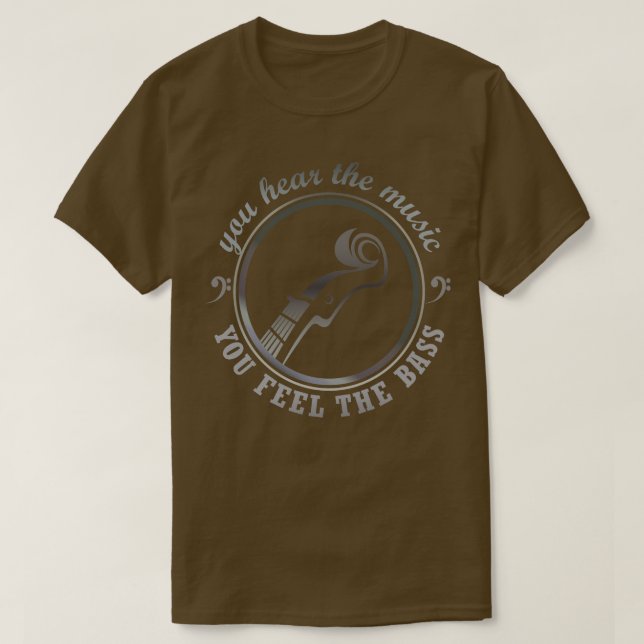 du hör musiken DU KÄNNER BASS T Shirt (Design framsida)