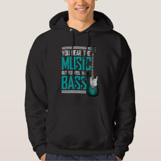 Du hör musiken men du känner basen hoodie