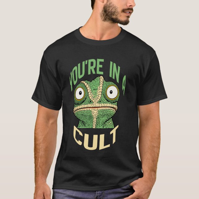 Du I En Kult  T Shirt (Framsida)