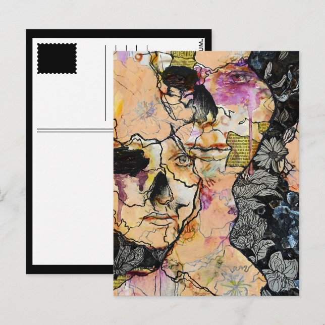 Du i mig vykort (Fram/baksida)