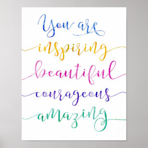 Du inspirerar konsttrycket poster