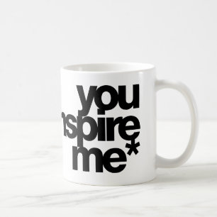 du inspirerar me* kaffemugg