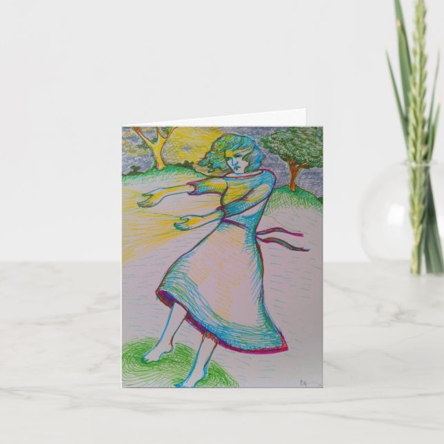 Du inspirerar mig (kvinna) kort (Framsida)