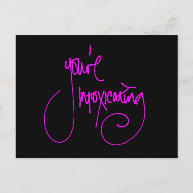 DU INTOXICERAR CHEEKY FLIRTING ORD COMPLI VYKORT (Framsida)