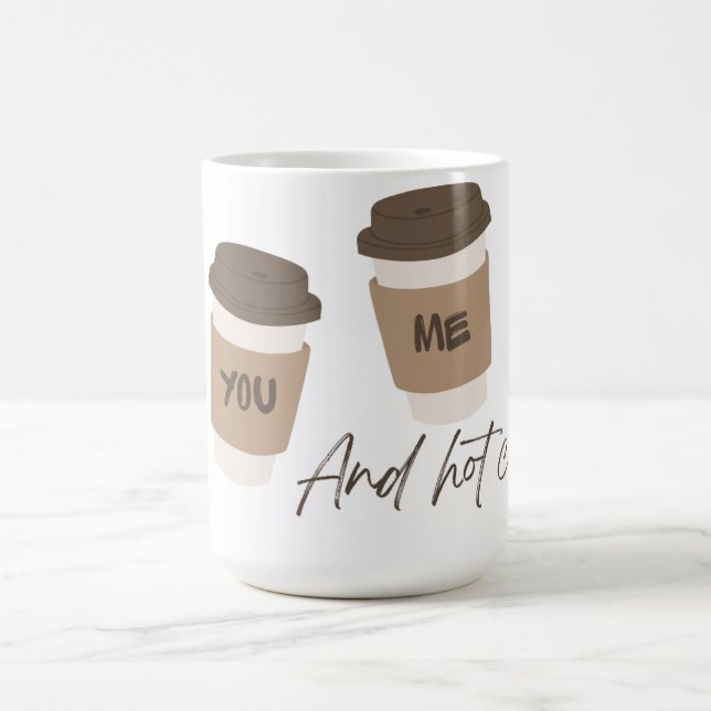 'Du, jag och varmt kaffe' Kopp för par (Center)