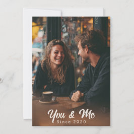 Du & Jag – Personligt Valentinskort med Foto Julkort