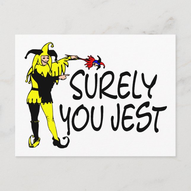 Du Jest Jester? Vykort (Framsida)