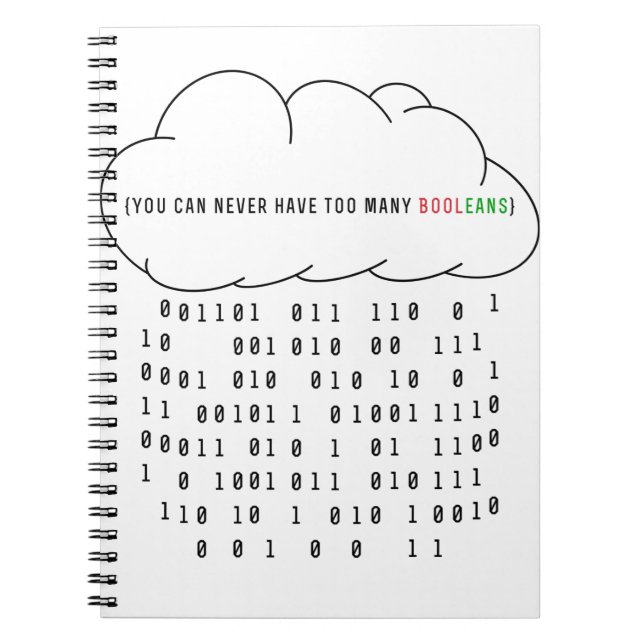 Du kan aldrig ha för många booleaner! (Uppdaterad) Anteckningsbok (Framsidan)
