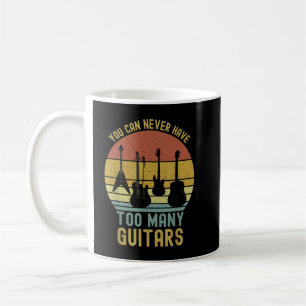 Du Kan Aldrig Ha För Många Gitarrer 1 Kaffemugg