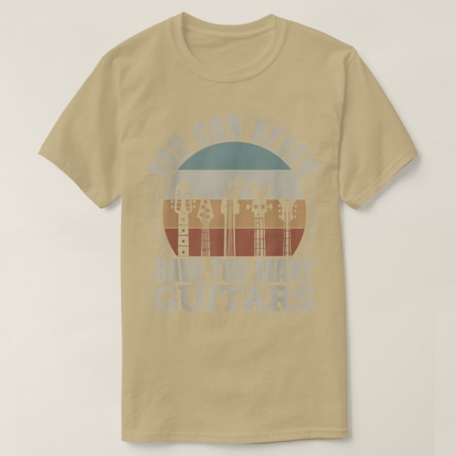 Du kan aldrig ha för många gitarrer 288 t shirt (Design framsida)