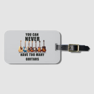 Du kan aldrig ha för många gitarrer bagagebricka