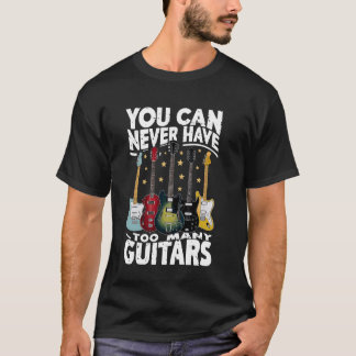 Du kan aldrig ha för många gitarrer - Lusnyt Guita T Shirt