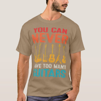 Du kan aldrig ha för många gitarrer - Lusnyt Guita T Shirt