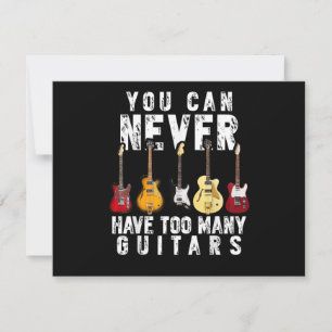 Du Kan Aldrig Ha För Många Gitarrer Musik Rolig Gi