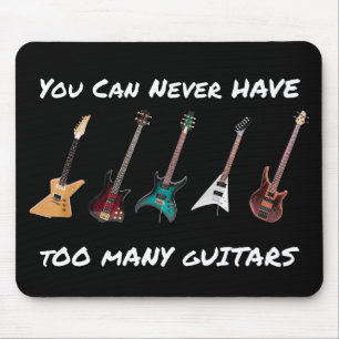 Du kan aldrig ha för många gitarrer musmatta