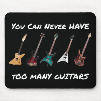 Du kan aldrig ha för många gitarrer musmatta