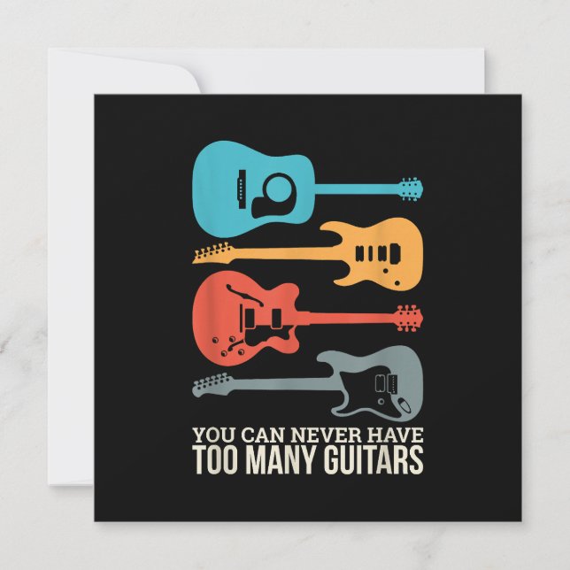 Du kan aldrig ha för många gitarrer spara datumet (Framsida)