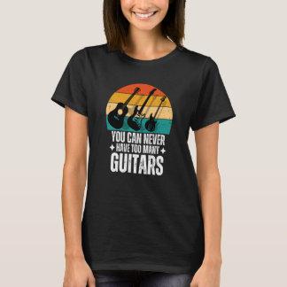 Du kan aldrig ha för många gitarrer t shirt