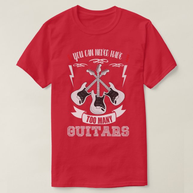 Du kan aldrig ha för många gitarrerMusicianTriple1 T Shirt (Design framsida)