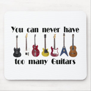 Du kan aldrig ha för många gitarrgåvor musmatta