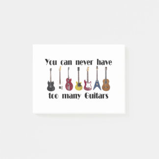 Du kan aldrig ha för många gitarrgåvor post-it block