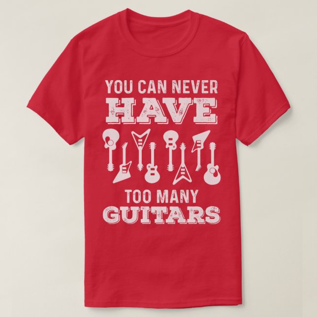Du kan aldrig ha för många gitarsMusicianPuzzle T Shirt (Design framsida)