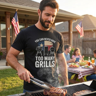 Du Kan Aldrig Ha För Många Grilltröjor T Shirt