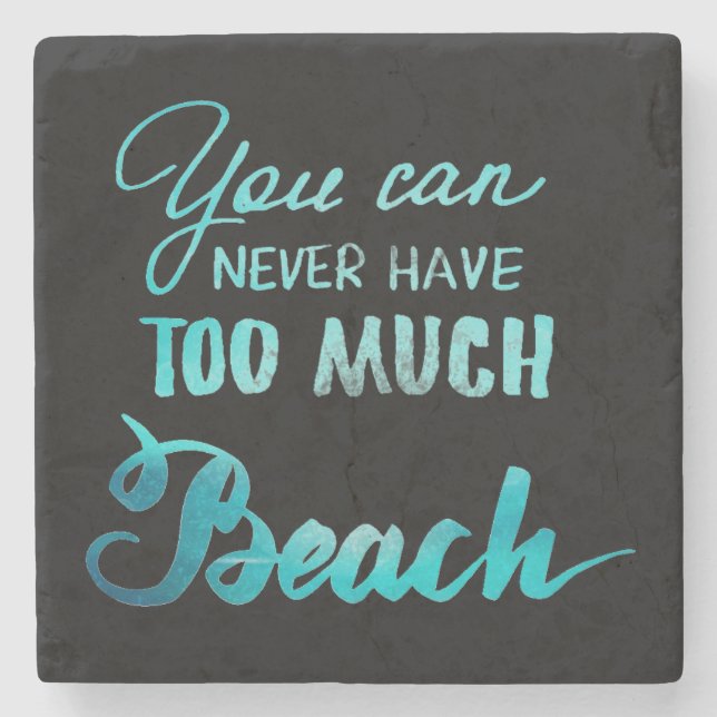 Du kan aldrig ha för mycket strand stenunderlägg (Framsidan)