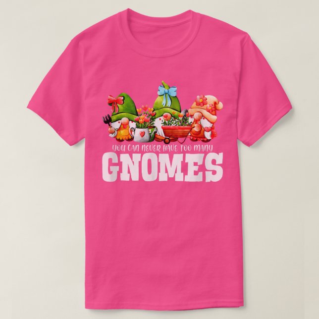 Du kan aldrig ha många Gnomes Gardener Garden T Shirt (Design framsida)