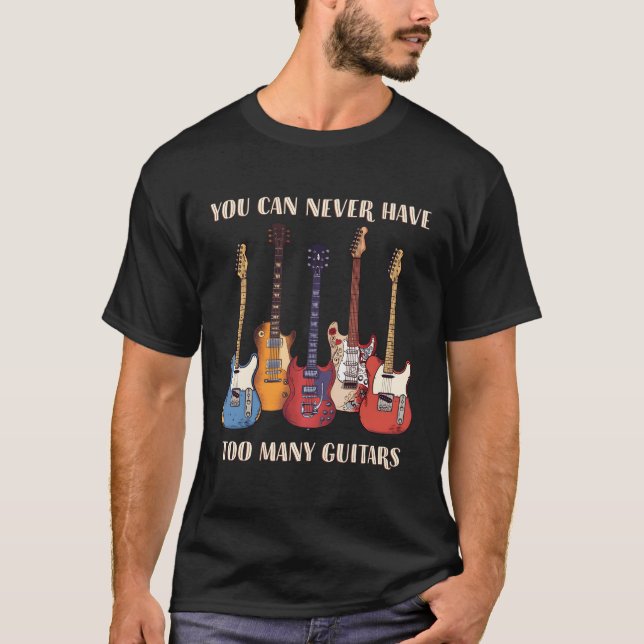 Du kan aldrig ha med mig Guitars Musician Guitar T Shirt (Framsida)