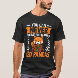 Du kan aldrig ha rött Pandas Kawaii Red Pan T Shirt