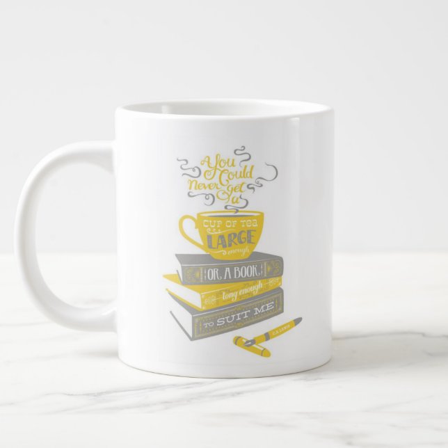"Du kan aldrig..." - White Jumbo Mugg (Vänster)